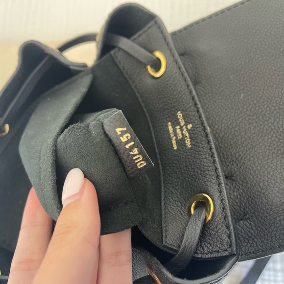 Authentic Louis Vuitton Lock Me Mini Backpack Black and Gold - Picture 8 of 16